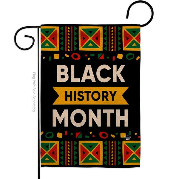 Ornament Collection 13 x 18.5 in. Celebrate Black History Month Garden Flag w/Support Cause Double-Sided Vertical Flags OR583677